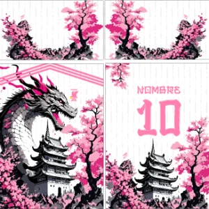 Dragon Japonés Rosa
